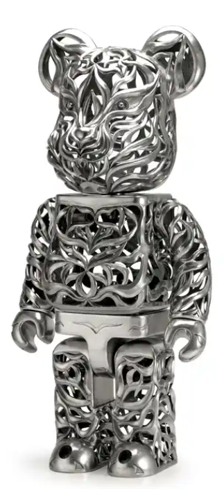 Bearbrick x Royal Selangor Special Edition Tiger 1000% Silver