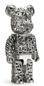 Load image into Gallery viewer, Bearbrick x Royal Selangor Special Edition Tiger 1000% Silver

