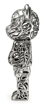 Load image into Gallery viewer, Bearbrick x Royal Selangor Special Edition Tiger 1000% Silver
