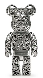 Load image into Gallery viewer, Bearbrick x Royal Selangor Special Edition Tiger 1000% Silver
