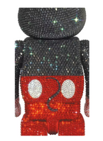 Load image into Gallery viewer, Bearbrick Crystal Decorate Mickey Mouse 400% Red &amp; White Ver.

