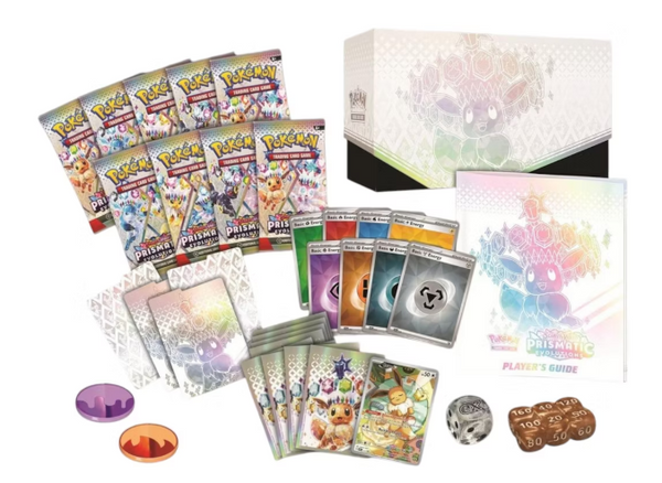 Pokémon Scarlet & Violet Prismatic Evolutions Elite Trainer Box (Sold per box)
