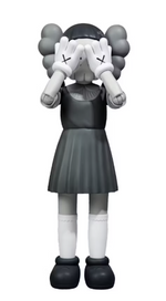 Load image into Gallery viewer, KAWS Young-Hee Vinyl Figure Monotone
