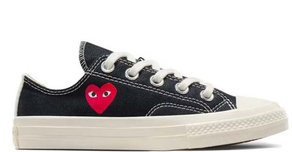 Converse Chuck Taylor All Star 70 Ox Comme des Garcons PLAY Single Small Heart Black (PS)