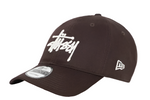 Load image into Gallery viewer, Stussy New Era 9Twenty Basic Strapback Brown
