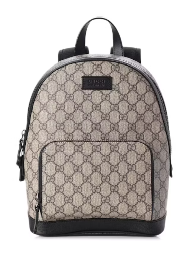 Gucci Backpack GG Supreme Small Beige/Ebony