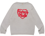 Load image into Gallery viewer, Human Made Huma Heart Knit Sweater Gray
