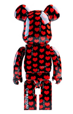 Load image into Gallery viewer, Bearbrick x Medicom Black Hearts 1000%
