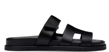Hermes Chypre Sandal Leather Black (Women's)