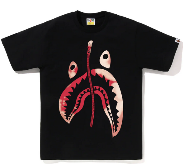 BAPE Tie Dye Twist Shark Tee Black
