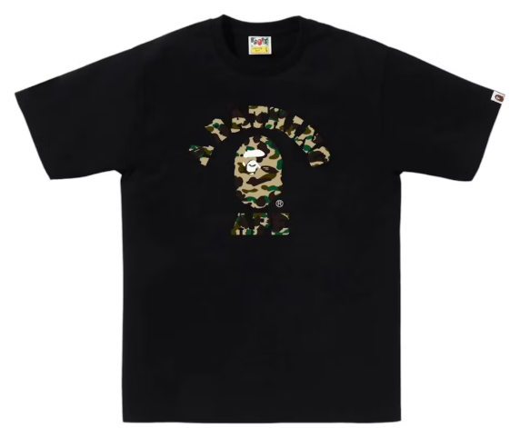 BAPE 1st Camo College Tee Tee Black/Yellow
