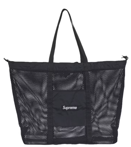 Supreme Mesh Tote Bag Black