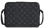 Load image into Gallery viewer, Louis Vuitton Outdoor Messenger Monogram Eclipse Taiga Black "Like New”
