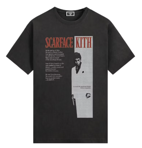 Kith x Scarface Film Poster Vintage Tee Black
