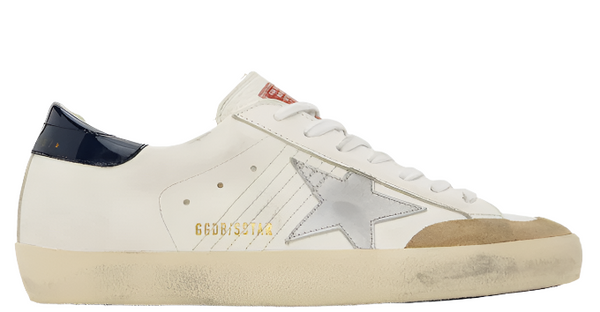 Golden Goose Super-Star Penstar Classic White Beige Silver Blue