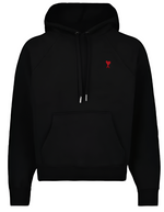 Load image into Gallery viewer, Ami Paris Ami de Coeur Alexandre Mattiussi Hoodie Black
