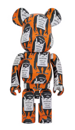 Load image into Gallery viewer, Bearbrick Monkey Sign 1000% Orange
