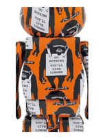 Load image into Gallery viewer, Bearbrick Monkey Sign 1000% Orange
