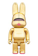 Load image into Gallery viewer, Bearbrick Rabbrick Hajime Sorayama Sexy Robot 100% &amp; 400% Set Gold
