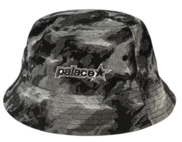 Palace P Star Bucket Hat Black Denim