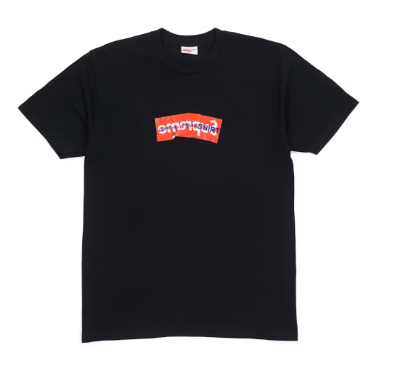 Supreme Comme Des Garcons SHIRT Box Logo Tee Black