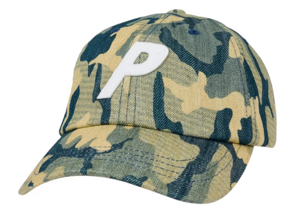 Palace P 6-Panel (SS25) Camo Denim