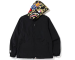 Load image into Gallery viewer, BAPE 1st Camo Shark Hoodie Jacket Black
