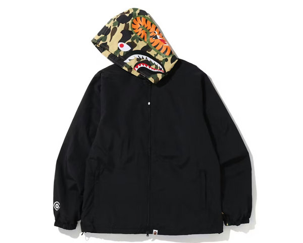BAPE 1st Camo Shark Hoodie Jacket Black