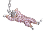 Load image into Gallery viewer, BBC Ice cream x Aporro Iced-out Running Dog Pendant
