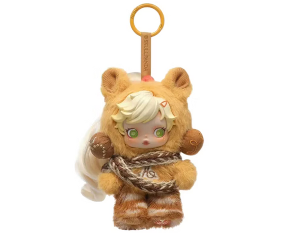 Popmart SKULLPANDA × My Little Pony Series Plush Doll Pendant (Applejack)