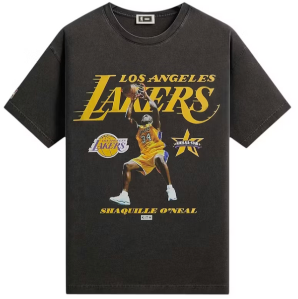 Kith NBA All-Star Los Angeles Lakers Shaquille O'Neal Vintage Tee Black