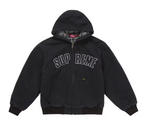Load image into Gallery viewer, Supreme Reflective Arc Hooded Work Jacket Black
