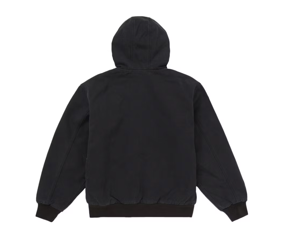 Supreme Reflective Arc Hooded Work Jacket Black – shoegamemanila