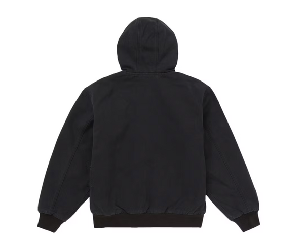Supreme Reflective Arc Hooded Work Jacket Black