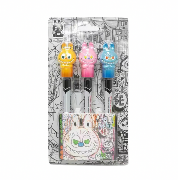 Popmart x Kasing Lung The Monsters 10th Anniversary Marker Set (3-Pack-Limited)