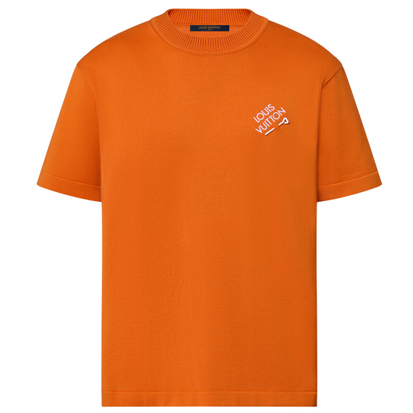 Louis Vuitton Signature Short-Sleeved T-Shirt Orange (Pre-owned)