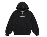 Load image into Gallery viewer, Supreme MM6 Maison Margiela Box Logo Zip Up Hooded Sweatshirt Black
