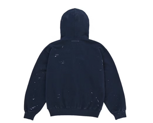 Supreme MM6 Maison Margiela Box Logo Zip Up Hooded Sweatshirt Navy