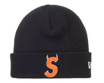 Load image into Gallery viewer, Supreme New Era Devil S Logo Beanie Black
