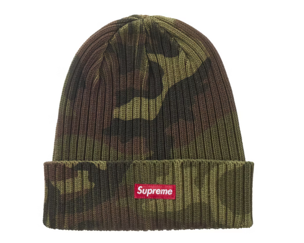 Supreme Overdyed Beanie (SS26) Woodland Camo