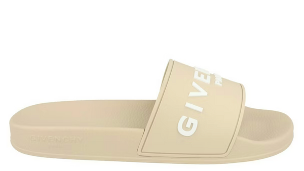 Givenchy Logo Signature Slides Beige (Unisex)