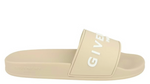 Load image into Gallery viewer, Givenchy Logo Signature Slides Beige (Women's)
