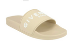 Load image into Gallery viewer, Givenchy Logo Signature Slides Beige (Women's)
