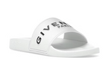 Load image into Gallery viewer, Givenchy Logo Signature Slides  White Black
