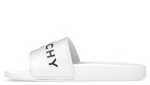 Load image into Gallery viewer, Givenchy Logo Signature Slides  White Black

