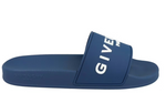 Load image into Gallery viewer, Givenchy Logo Signature Slides Blue
