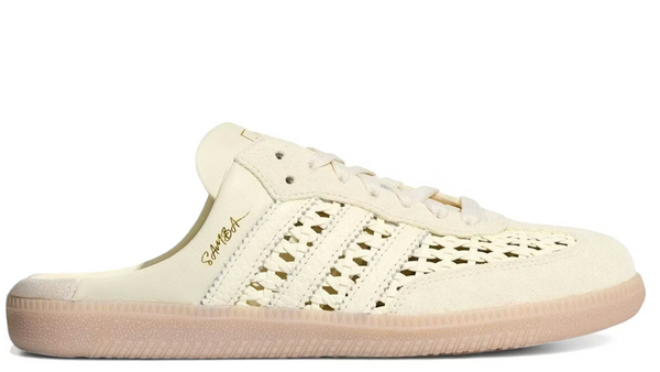 Adidas Samba Mule Woven Basketweave Cream White (Women's)