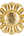 Takashi Murakami Flower Plush 30cm Gold