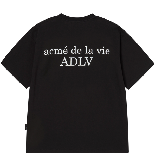 ADLV Basic AC Bear Donut Baby Face Short-Sleeve T-Shirt - Black