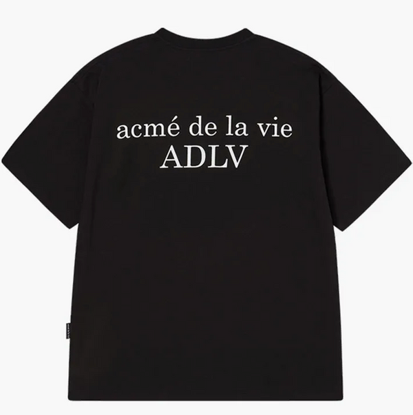 ADLV AC Bear Baby Face Yawn Short Sleeve T-shirt Black